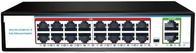 Main image of 1000M GIGABIT POE Switch 16 Ports PoE 48V 15W 30W 802.3af 802.3at Ethernet