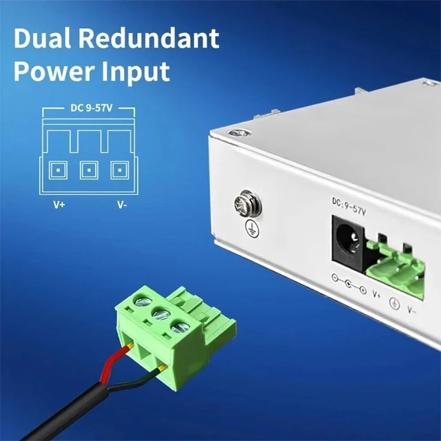 Alt view image 5 of 6 - 5 RJ45 Ports 1.25G Industrial Ethernet Switch 1000BASE-T Network Switch(1000M)