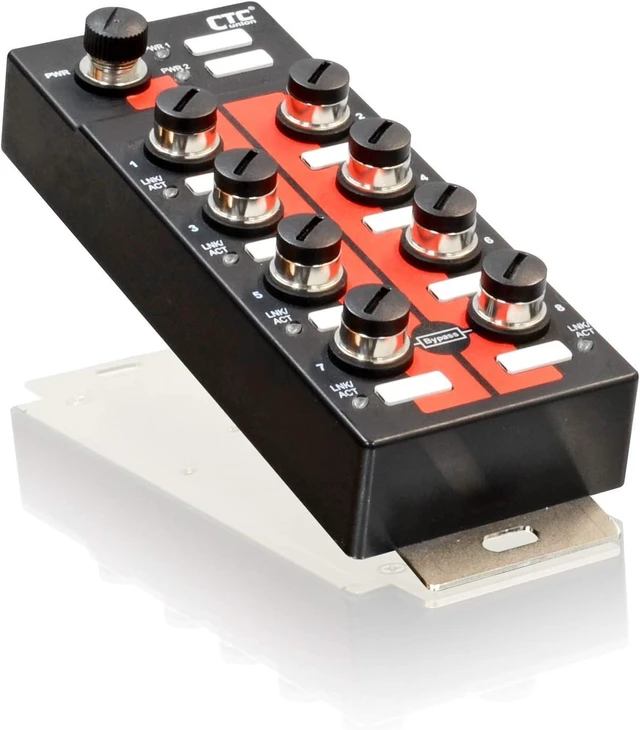 Main image of ITP-800-E - 8 Port Fast Ethernet Industrial Switch IP67 Waterproof, DIN Rail Mount, -40 to +75 Celsius