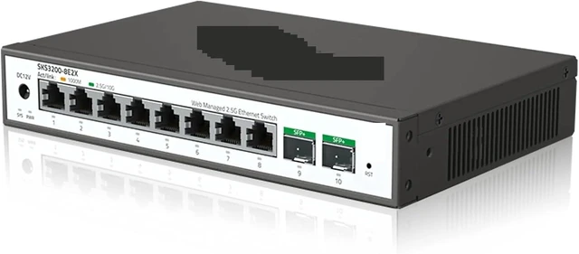 Main image of SKS3200-8E2X 8 Port 2.5G Managed Ethernet Switch