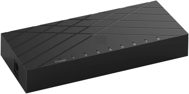 Alt view image 3 of 6 - 8 Port Gigabit Ethernet Switch 10/100/1000mbps Switch Plug-and-Play