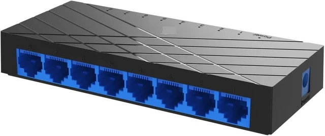 Alt view image 5 of 6 - 8 Port Gigabit Ethernet Switch 10/100/1000mbps Switch Plug-and-Play