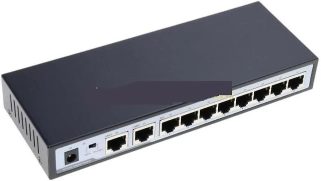 Main image of P9JB Switch 10 PortEthernet Switch 120W 8 Port 1000Mbps +2 Uplinks