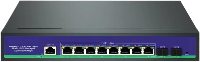 Main image of Active 8+2 Full Gigabit Managed PoE Switch, 120W L2 Ethernet Switch