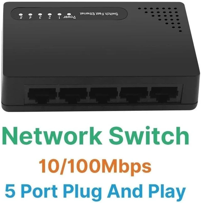 Alt view image 2 of 5 - 5 Ports Network Switch Splitter 100M RJ45 Ethernet Network