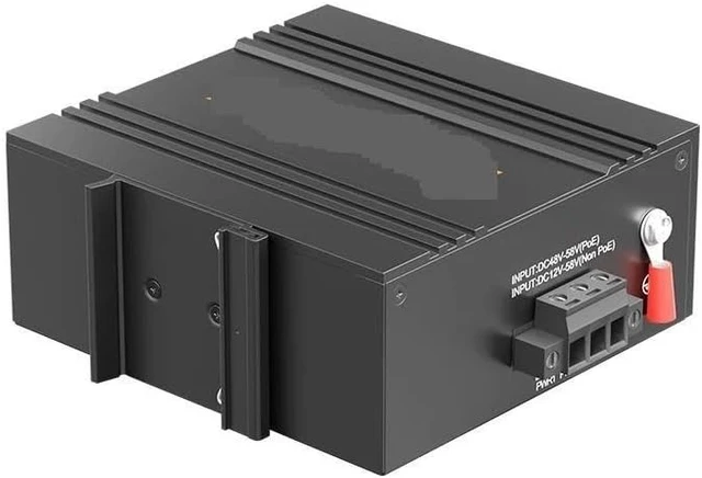 Alt view image 4 of 6 - Industrial 8-Port Megabit Ethernet Switch Unmanaged Plug and Play