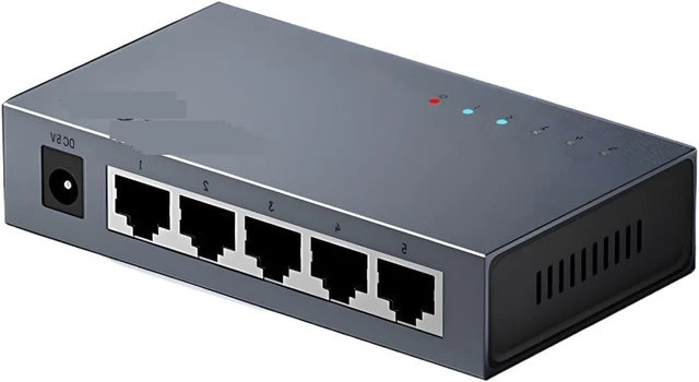 Main image of 5 Port 1000Mbps Gigabit RJ45 Ethernet Switch