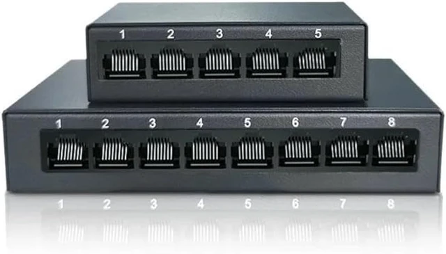Alt view image 5 of 5 - Gigabit Network Switch 5 8 Ports 1000Mbps Networking Switcher RJ45(1000M-8port)