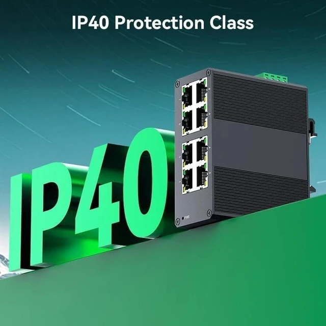 Alt view image 4 of 6 - 8 Port 100Mbps Industrial Switch 10/100M Industry Ethernet Network Switch