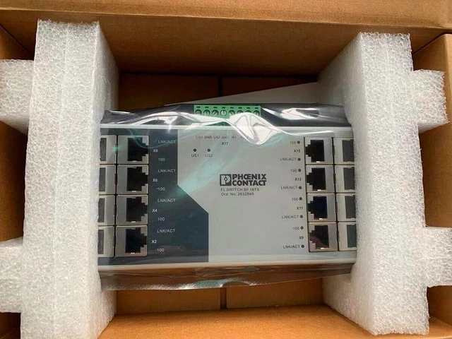 1pcs 2832849 Industrial Ethernet Switch 16 Port RJ45 10/100Mbps DIN ...