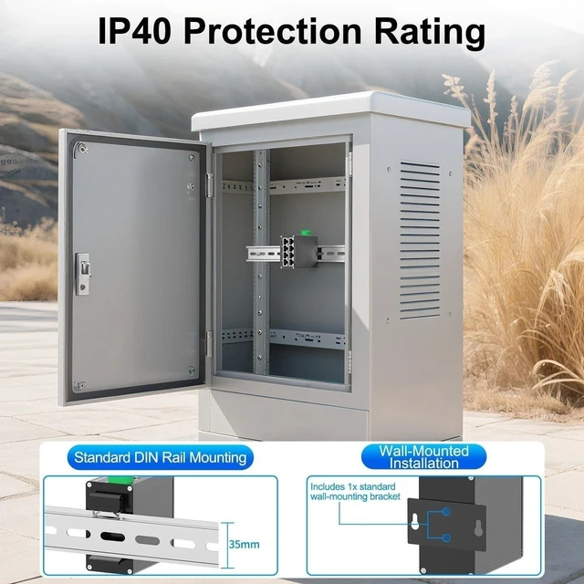 Alt view image 6 of 6 - 8 Port Gigabit Industrial Switch 1000Mbps Network Ethernet Switch