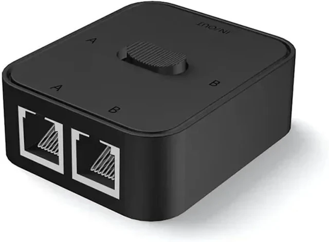 Main image of 1 PCS RJ45 Splitter to 2 Ethernet Adapter Cable Extender Gigabit Switch
