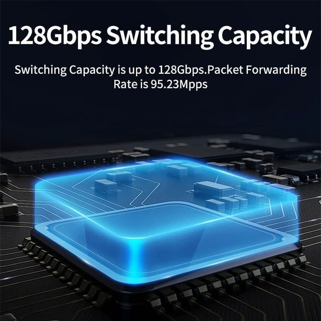 Alt view image 2 of 6 - 28 Port Managed Ethernet Switch L3 10Gigabit Network Switcher 1000Mbps