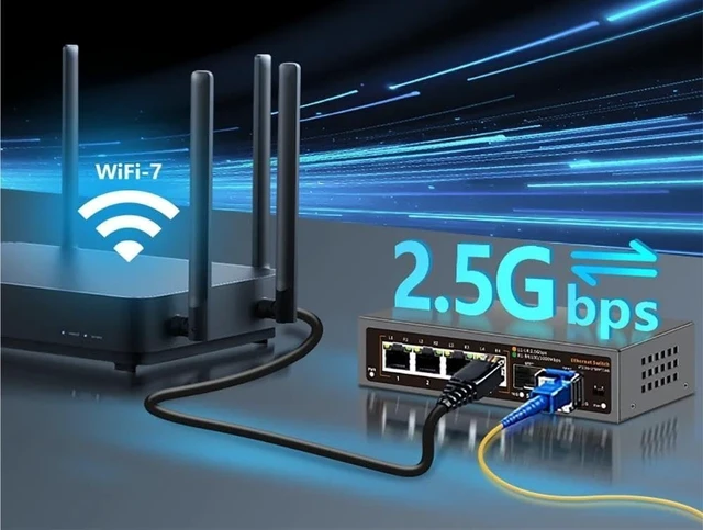 Alt view image 4 of 5 - 2.5G Network Ethernet Switch with 2*10G SFP Port