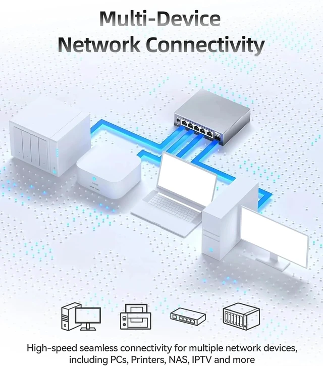 Alt view image 6 of 6 - SKS3200-5E1X Managed Switch Ethernet 5*2.5G RJ45 1*10G SFP