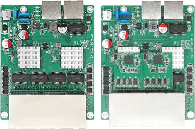 Alt view image 7 of 7 - Miniature 10 Port 10 / 100 / 1000Mbps Networking Switches 8 Port 48V PoEs for Small Business and Iots Tiny Poet Switches