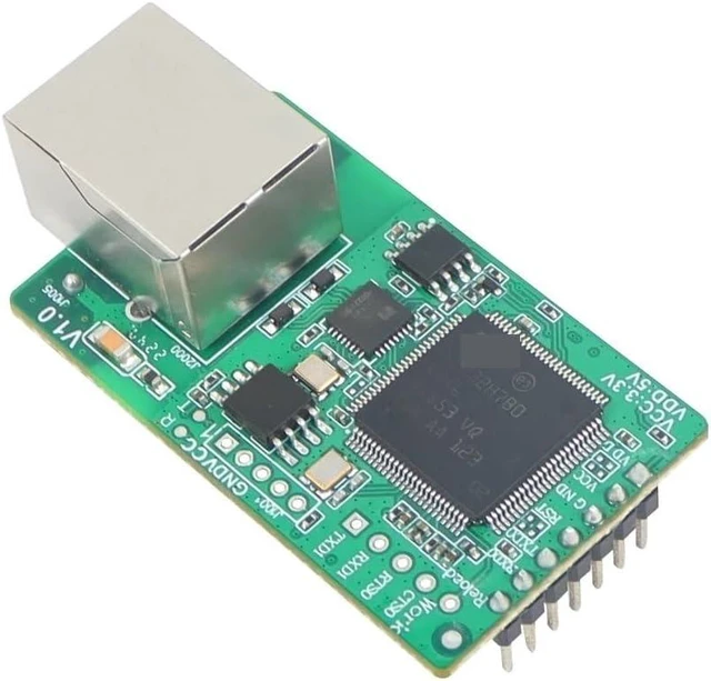 Alt view image 3 of 6 - USR-TCP232-E2 Pin Type Serial to LAN Module Ethernet Switch