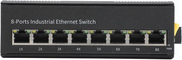 Alt view image 5 of 7 - Industrial Ethernet Switch 8 Fast Ethernet Port DIN-Rail Switch