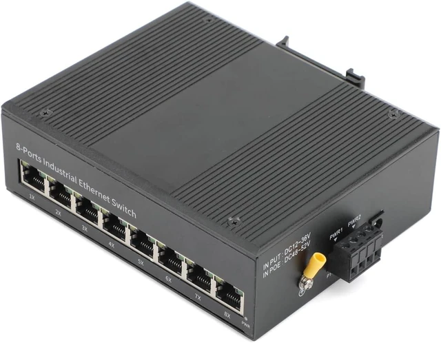 Alt view image 6 of 7 - Industrial Ethernet Switch 8 Fast Ethernet Port DIN-Rail Switch