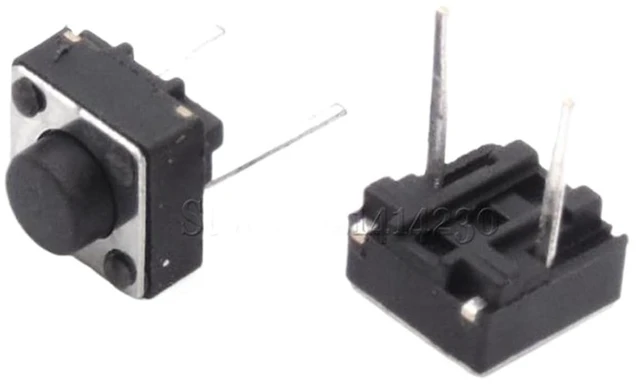 Main image of 1000Pcs Middle 2 pins 6 * 6 * 5 mm Switch Tactile Push Button Switches 6x6x5mm