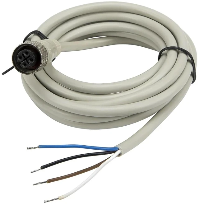 Main image of 1pc FSC12-FS-4 M12 2m PVC Cable Sensor Connector 4 pins Straight Female Head for M12 NPN PNP NO+NC Proximity Sensor Switch(Gray)