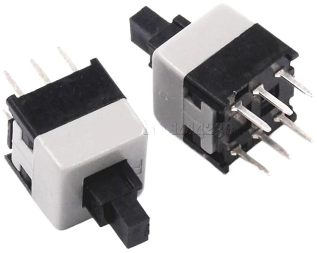 Main image of 100Pcs 8.5 * 8.5mm Double Row No Locked Switch/Push Button Switch/Key Switch 6Pin