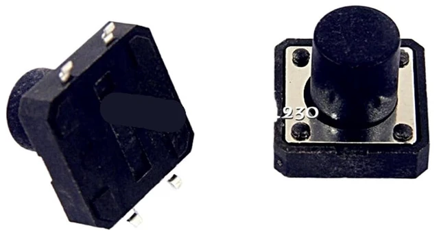 Main image of 100Pcs 12 * 12 * 8mm 12 * 12 * 8H Tactile Push Button Switch SMD 4pins