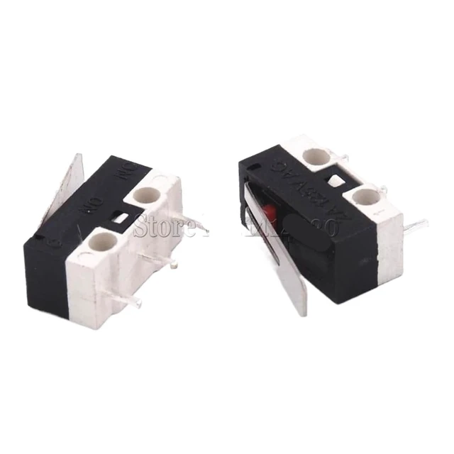 Alt view image 2 of 2 - 100Pcs Micro Switch Push Button Switch 1A 125V AC Mouse Switch 3Pins