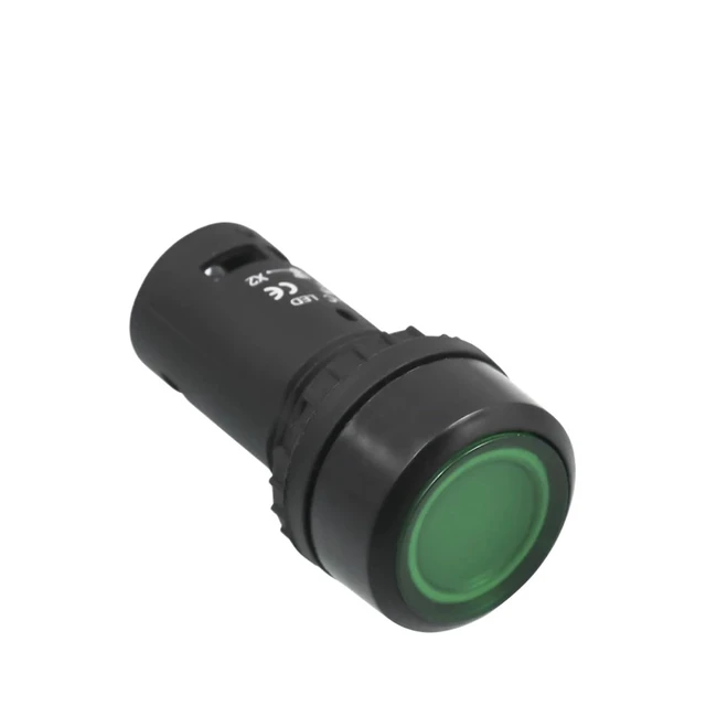 Alt view image 2 of 3 - XB7 Green LED Lights Push Button Switch ON Off with Rubber Sleeve(Rubber Sleeve)
