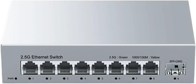Main image of Unmanaged Ethernet Switch,SG8T1 8 Port 2.5GbE Network Switch with 10G SFP+ Port=