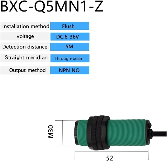 Alt view image 2 of 6 - 1pc E3F-DS10C4 Detection Distance 5M Response time:1ms Switch Sensor Diffuse-Reflective NPN PNP NO NC(NPN NO)