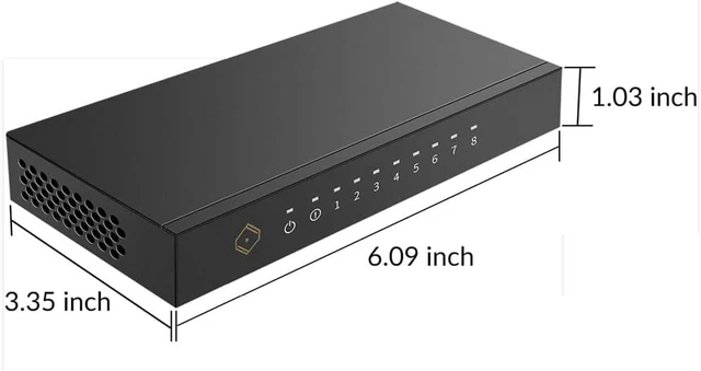Alt view image 3 of 6 - Silent Angel Bonn N8 Audio Grade Network Switch HiFi Low Noise Less Interference High Precision Clock Techniques 8-Port Switch