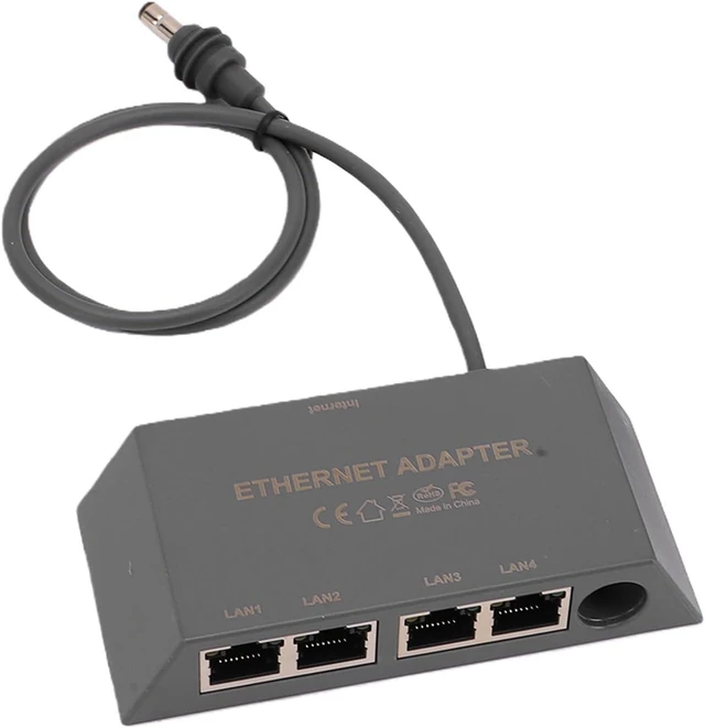 Alt view image 5 of 7 - LiebeWH Ethernet Adapter Splitter, ABS 4 Port Gigabit Network Switch with