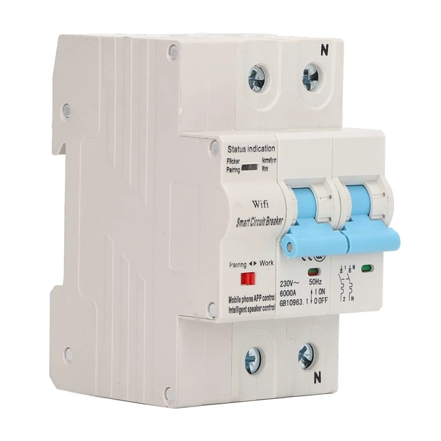 Alt view image 7 of 7 - Smart Wifi Switch with Time Delay Function for Household Control PC Shell (63A)