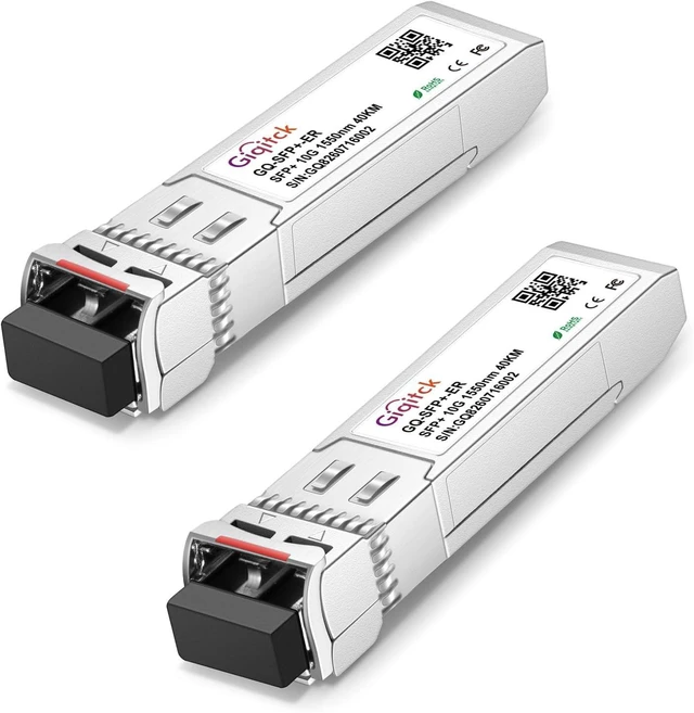 Main image of 10GBASE-ER SFP+ Module 40KM 1550nm Single Mode SFP DDM LC Transceiver 2pcs