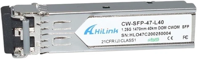 Alt view image 3 of 3 - Duplex LC 1.25G 1470nm 40km DOM CWDM SFP