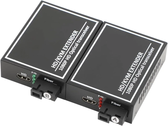 Main image of 1080P HDMI KVM Extender FC Fiber, 20km USB Over Fiber Optic Transceiver