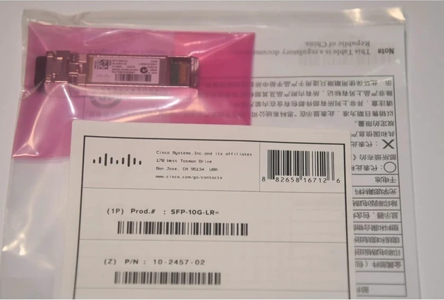 Alt view image 2 of 2 - SFP-10G-LR 10GBASE-LR SFP+ 10Gbps Up to 10km Single-Mode Fiber Duplex LC Transceiver (New Sealed)