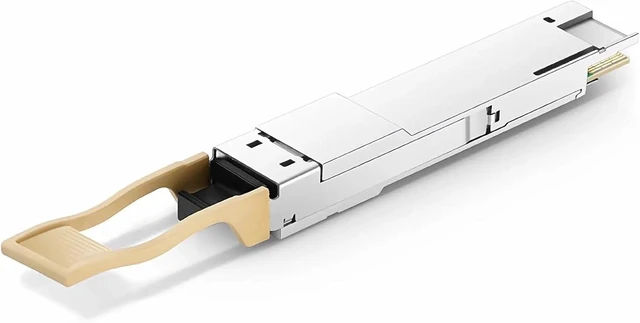 Alt view image 2 of 7 - QDD-SR8-400G QSFP-DD Transceiver, 400Gbps, Multimode Fiber (MMF), 850nm, 100m Over OM4, MTP/MPO-16, DOM, for 400GBASE-SR8 Ethernet, Data Center, Backward Compatible