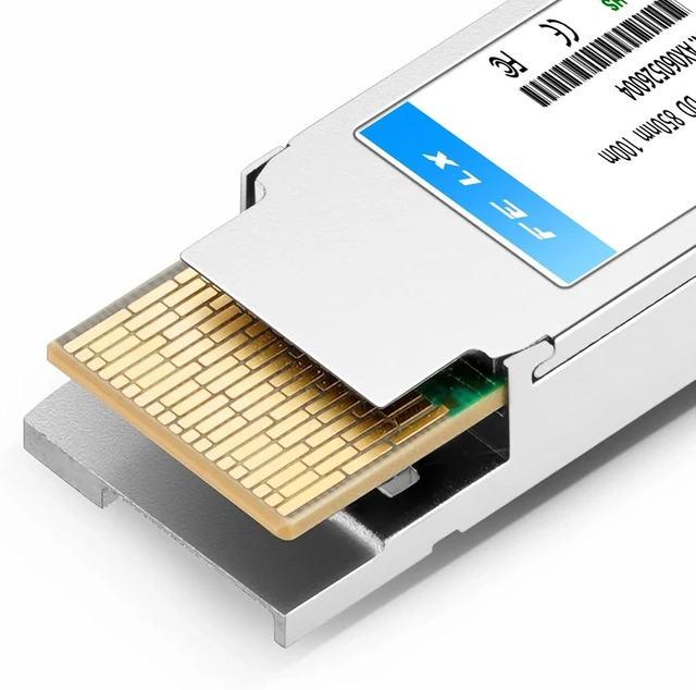 Alt view image 3 of 7 - QDD-SR8-400G QSFP-DD Transceiver, 400Gbps, Multimode Fiber (MMF), 850nm, 100m Over OM4, MTP/MPO-16, DOM, for 400GBASE-SR8 Ethernet, Data Center, Backward Compatible