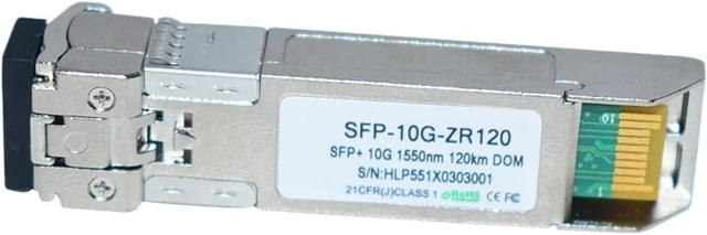 Alt view image 2 of 5 - 10G 1550nm 120km SFP+ Duplex LC SFP-10G-ZR Transceiver Module