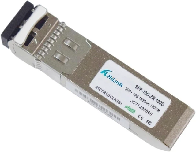 Main image of SFP+ ZR 100KM 10G ZR SFP Single Mode 100KM 1550nm SMF Transceiver Optica(1 pc)