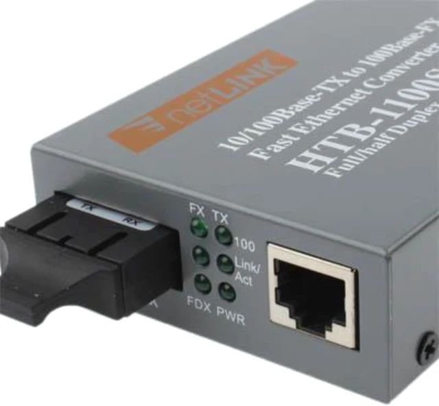 Alt view image 2 of 7 - Single-Mode Fast Ethernet Fiber Transceiver