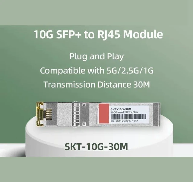 Main image of 10Gigabit SFP+ to RJ45 Transceiver Module 10G 2.5G Switch