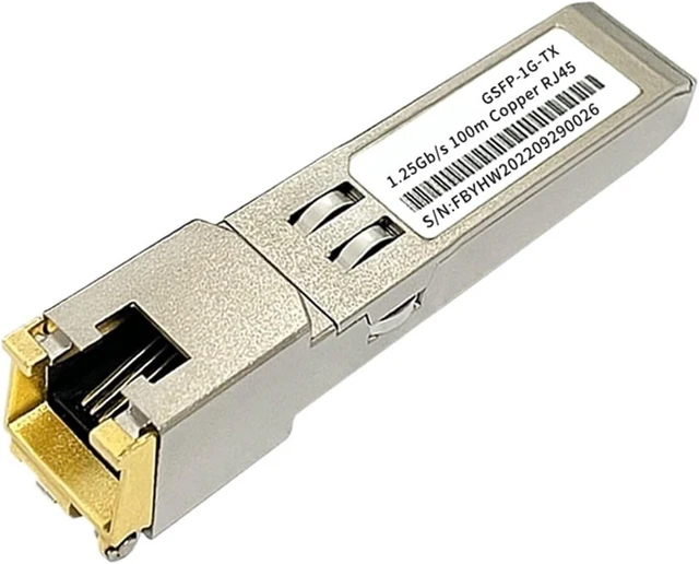 Main image of SFP to RJ45 Module 1.25G/2.5G/10Gbs SFP+ Optical Transceiver Copper Module for Ethernet Switch(1pcs 1G-TX)