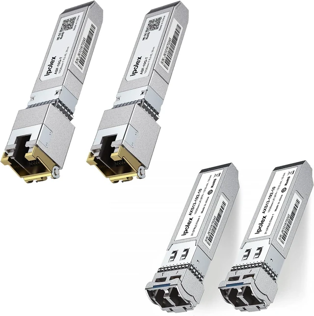 Main image of ipolex 1.25/2.5/5/10G SFP+ to RJ45 Transceiver and10G LR SFP+ Transceiver