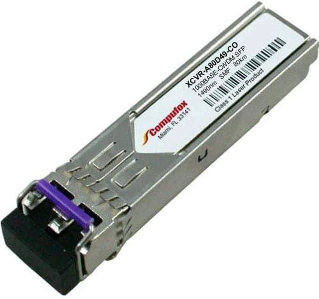 Main image of XCVR-A80D49 - Ciena Compatible 1000Base-CWDM SFP 1490nm 80km SMF transceiver