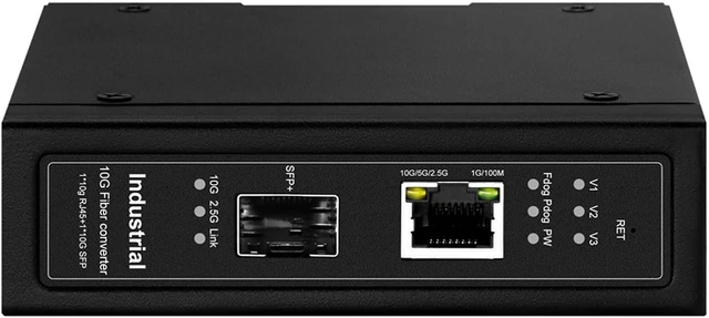 Alt view image 5 of 7 - 10G Managed Fiber Media Converters with POEs RJ45 and SFPs Port for Industrial Networking Applications