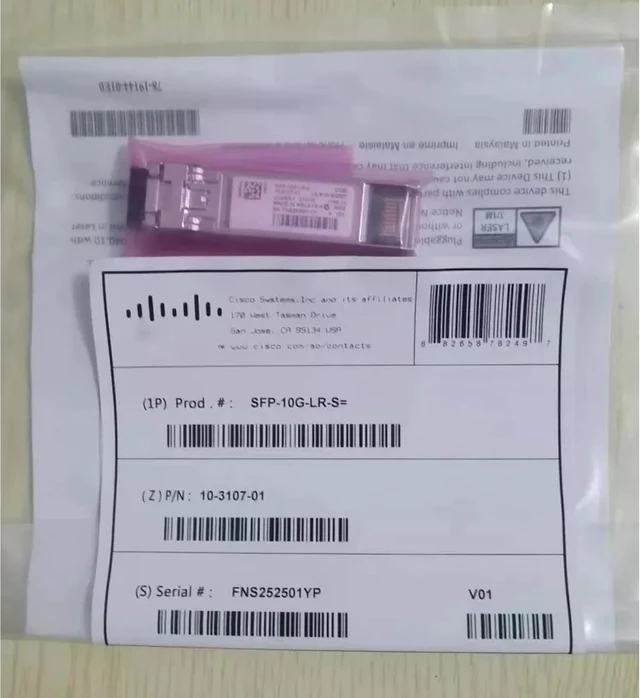 Alt view image 2 of 2 - SFP-10G-LR-S 10GBASE-LR SFP+ 10Gbps, 1310nm, Single-Mode Transceiver Module (New Sealed)