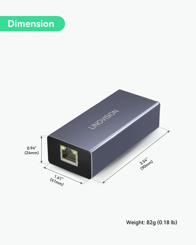 Alt view image 7 of 7 - LINOVISION PoE to USB-C Converter, Charging & Data 10/100Mbps, 802.3af/at